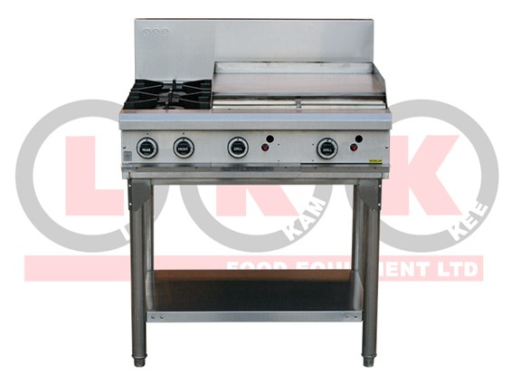 LKK 2 OPEN BURNER WITH 600mm GRIDDLE