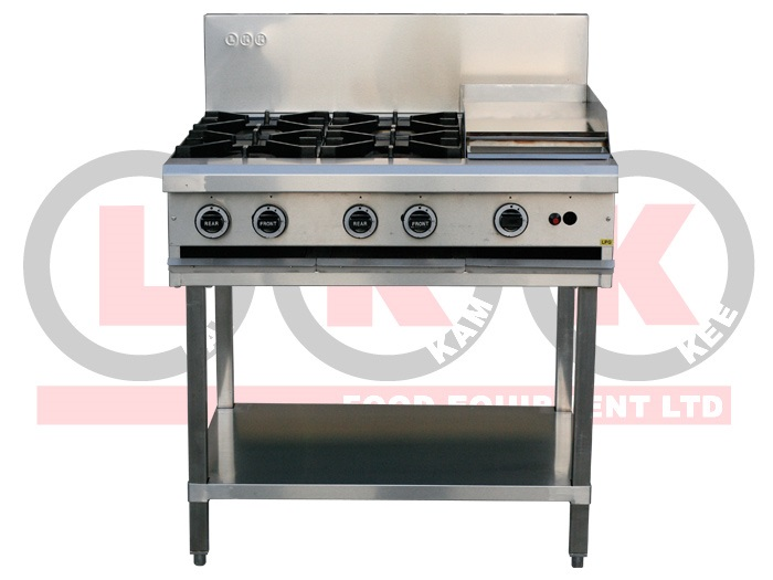 LKK 4 OPEN BURNERS WITH 300mm GRIDDLE